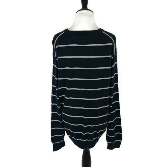 Tommy Hilfiger Women's L Large Knit Sweater Lightweight 100% Cotton Striped - Picture 5 of 7